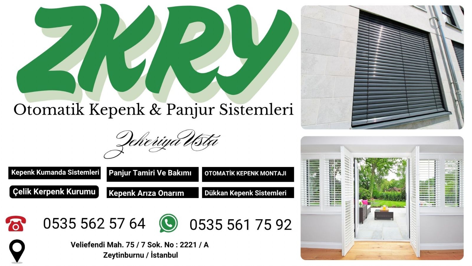 Zeytinburnu Panjur ve Kepenk Tamiri 